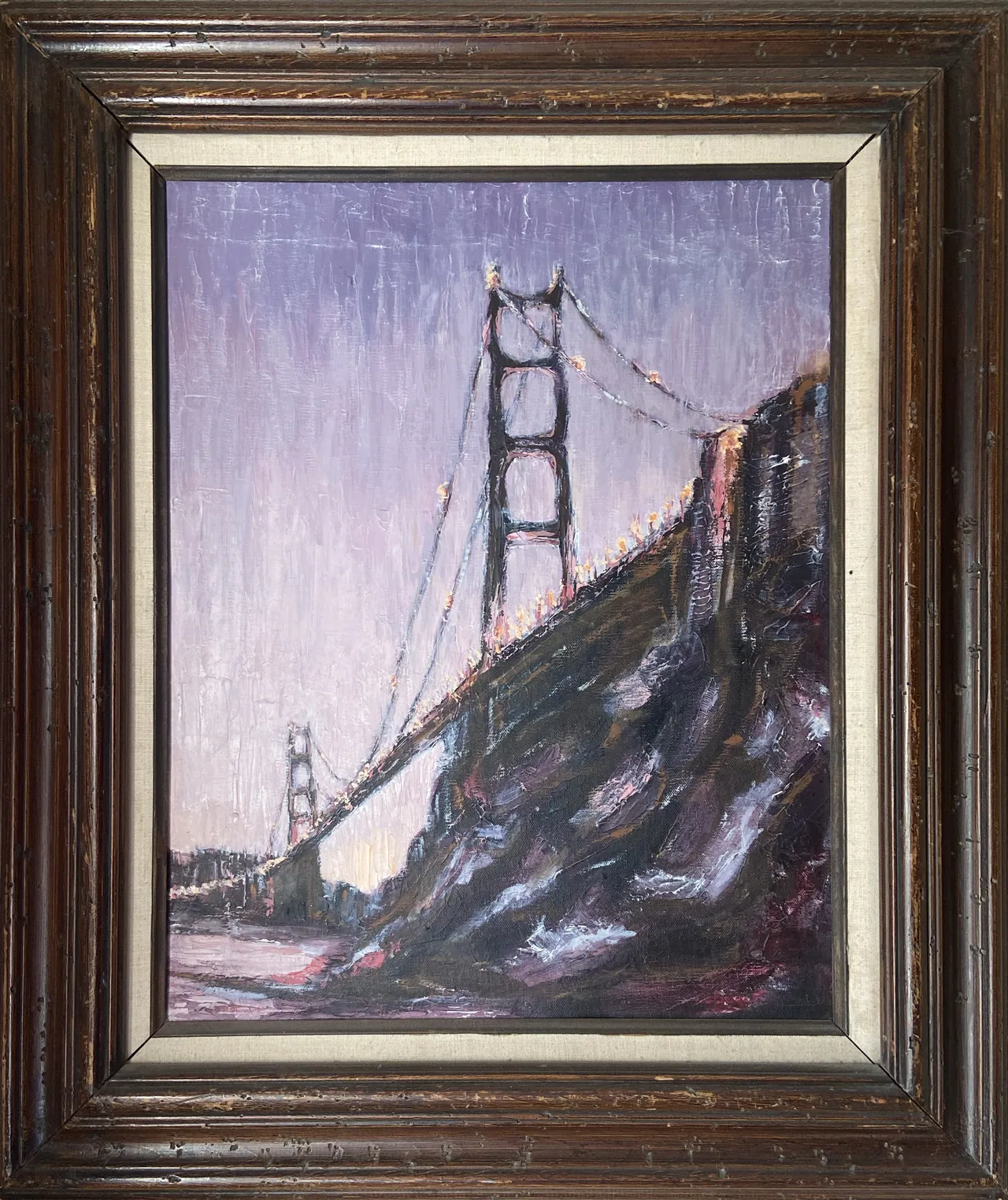 Painting by Shirl Salvo of the Golden Gate Bridge