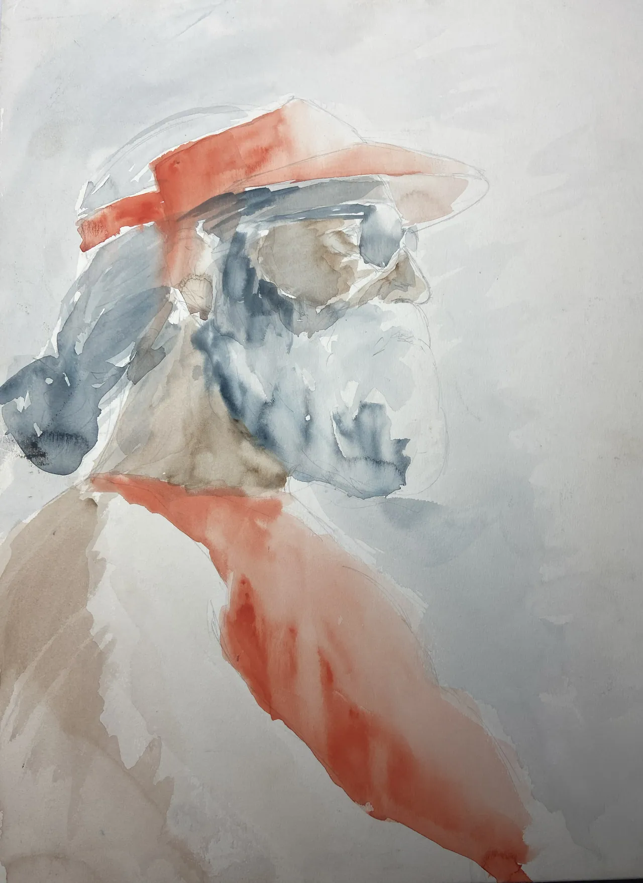 Figure Study, Watercolor