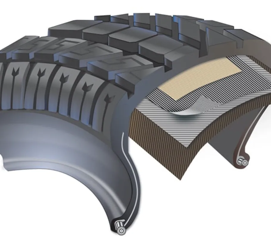 Tire Cutaway, Technical illustration