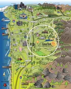Great Park Neighborhoods Map, Illustration