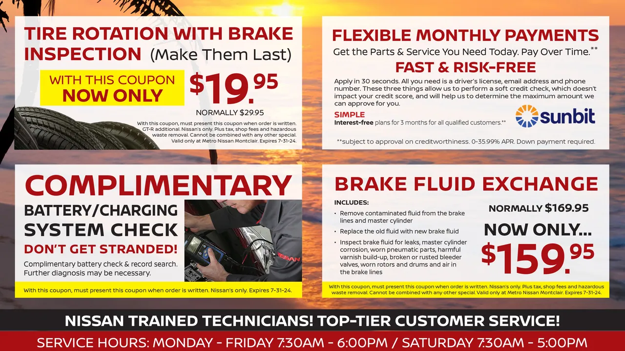 Service Mailer, Inside Flap, Metro Nissan