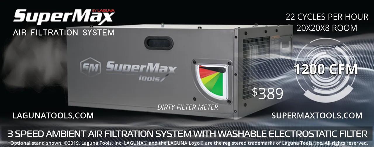 Air Filtration System Banner, SuperMax