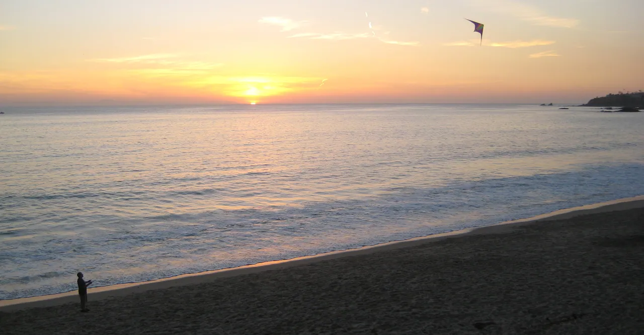 Sunset over the beach at Laguna