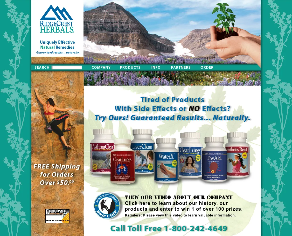 Natural Products Store, E-commerce