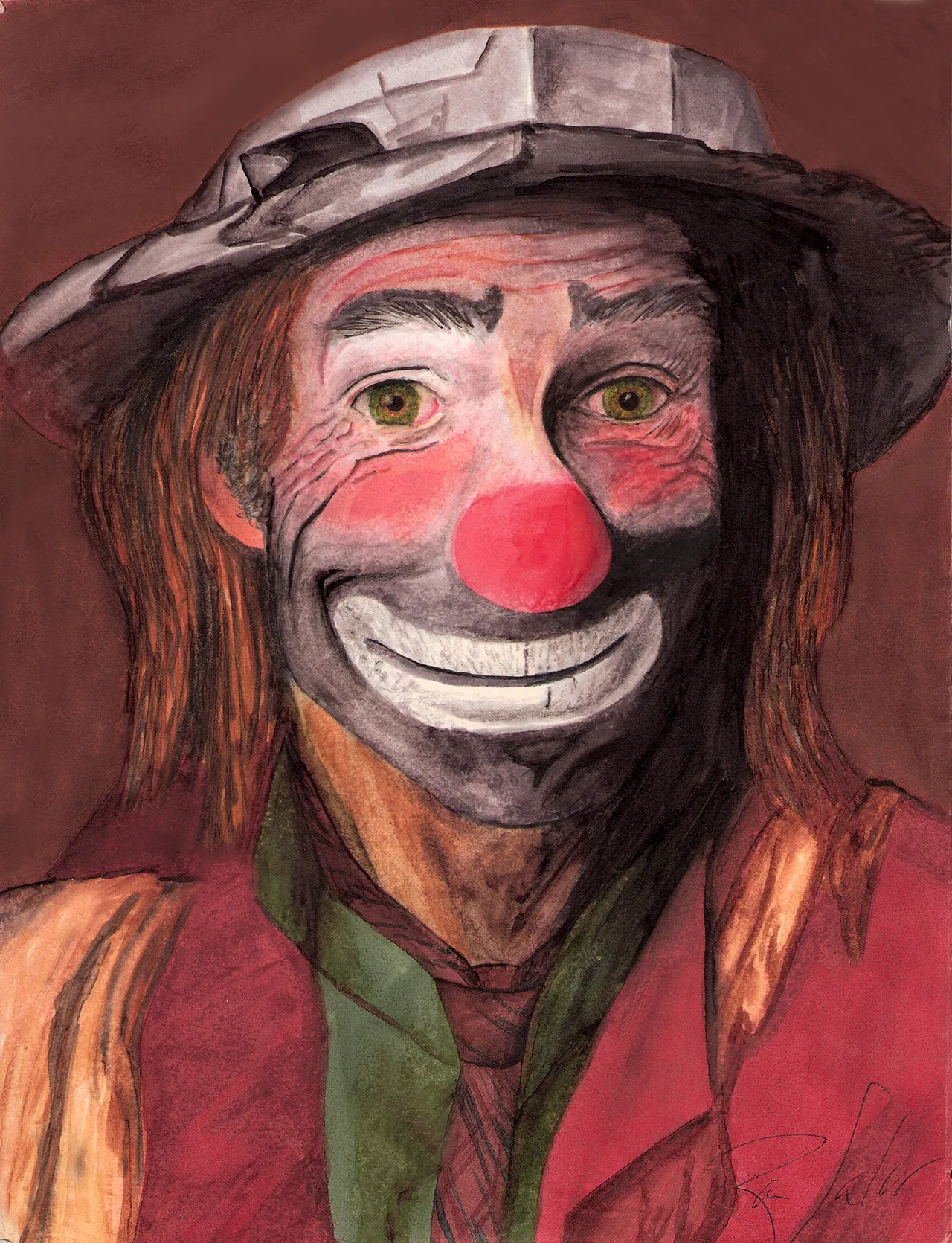 Clown, Painting
