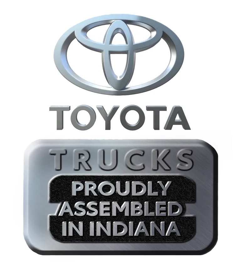 Toyota Trucks, Proudly Assembled in Indiana, Badge