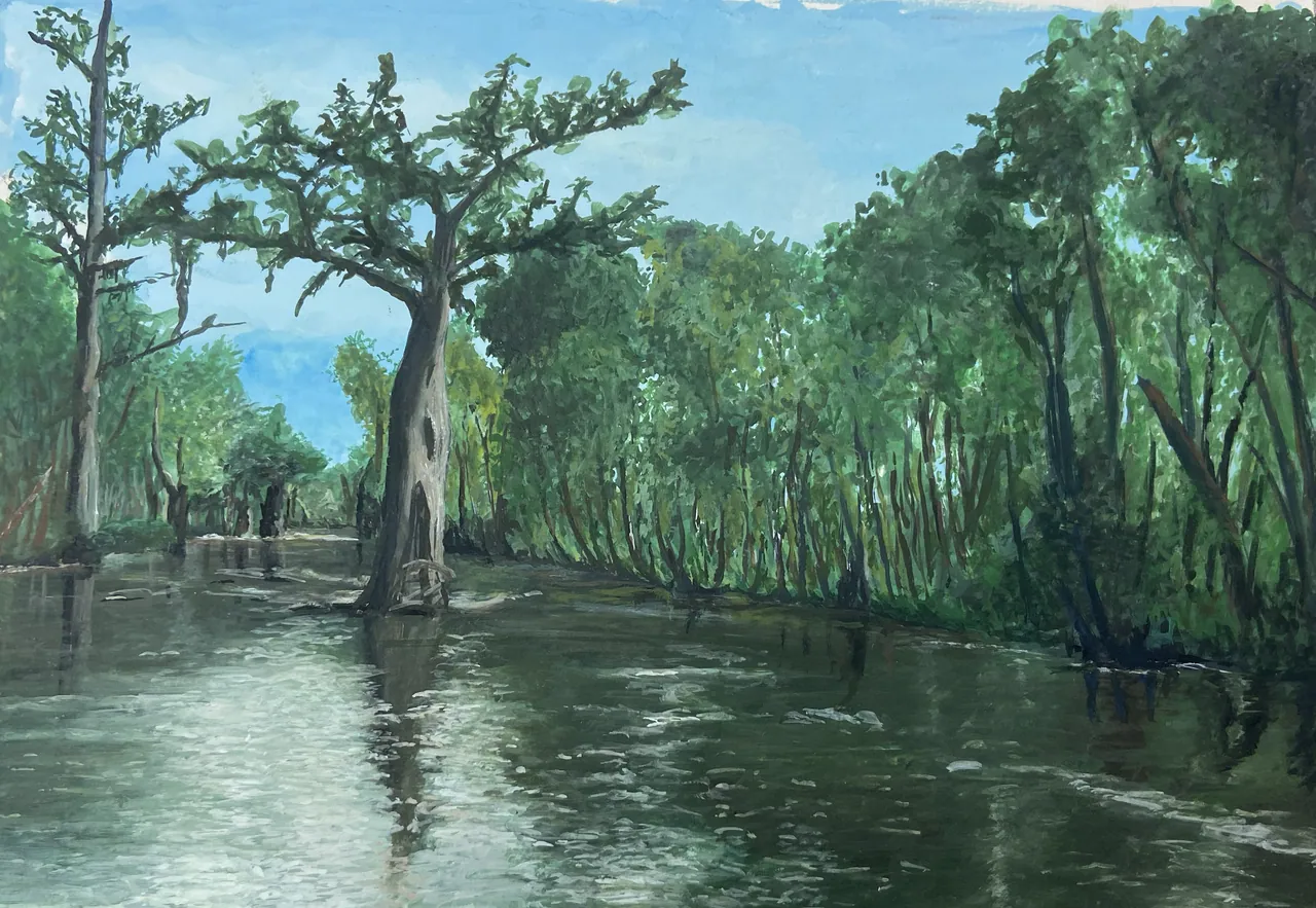Bayou, Painting