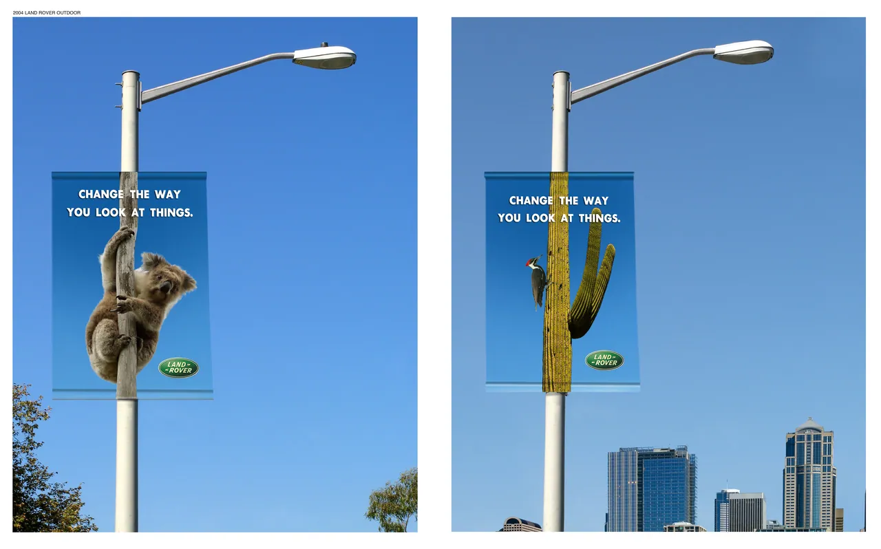 Land Rover street-pole banners: Change the way you look at things